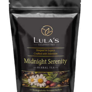 Herbal tea packaging with floral design