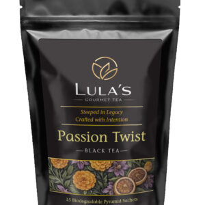 Gourmet tea packaging with flowers